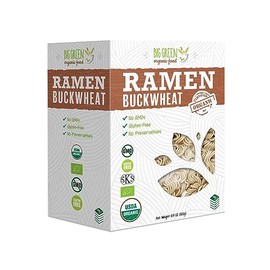 Big Green Organic Food- Organic Buckwheat Ramen, 10.5oz, 100% buckwheat, Gluten-Free, Non-GMO, Vegan (5)