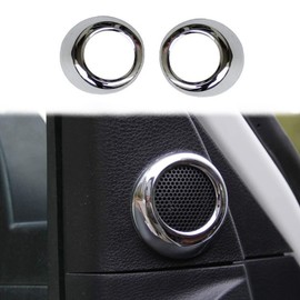 Justautotrim Steel Interior Door Speaker Cover Trim for 2014 2015 2016 2017 2018 2019 2020 2021 Toyota Tundra Accessories