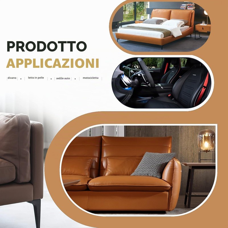 Pelle Adesiva per Riparazioni Autoadesivo, 20 x 100 cm Patch