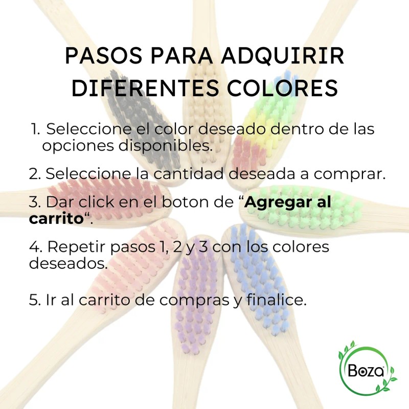 Cepillo De Dientes Bambu Biodegradable Ecologico Adulto