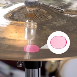 Fiada 30 Pieces Drum Dampeners Gels Silicone Gel Pads Soft Drum Dampeners for Drums Cymbals Tone Control(Red)