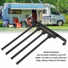 RV Clothes Drying Rack Aluminum Multifunctional Drilling Free Wind Proof