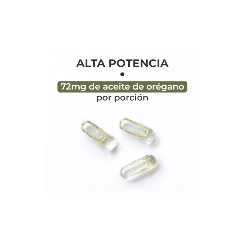 Árbora Cápsulas de Aceite de Orégano 70% carvacrol con coco