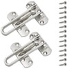 Ruidee 2Pcs Swing Bar Lock Front Door Locks Alloy Automatic