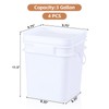 Waikhomes 3 gal Food Grade Plastic Bucket Pail Container with
