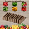 Haligo 100pcs Square Pods for Hydroponics Growing System, 50pcs Square