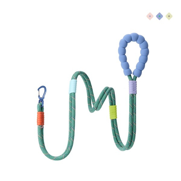 Maogoublue Heavy Duty Rope Dog Leash 5 Foot Reflective Dog