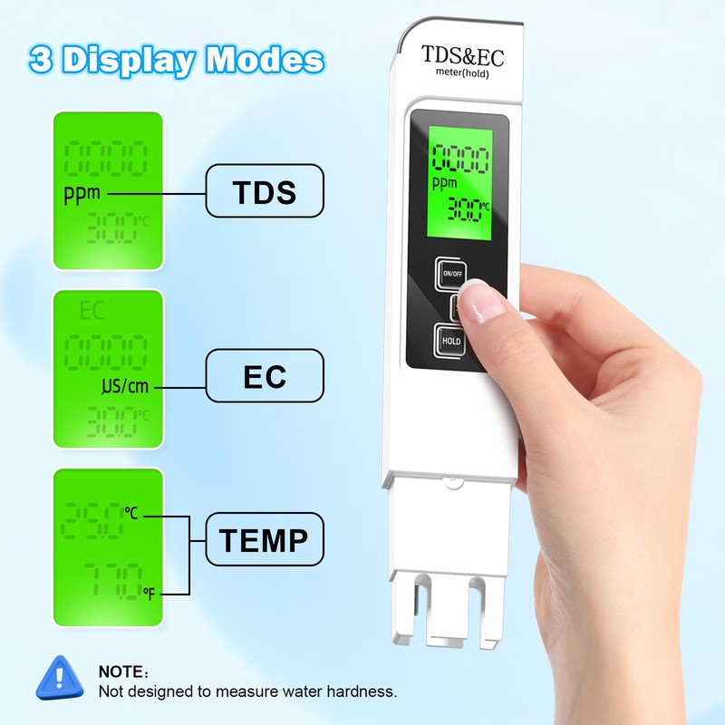 Water Testing Kits for Drinking Water- 4 in 1 TDS