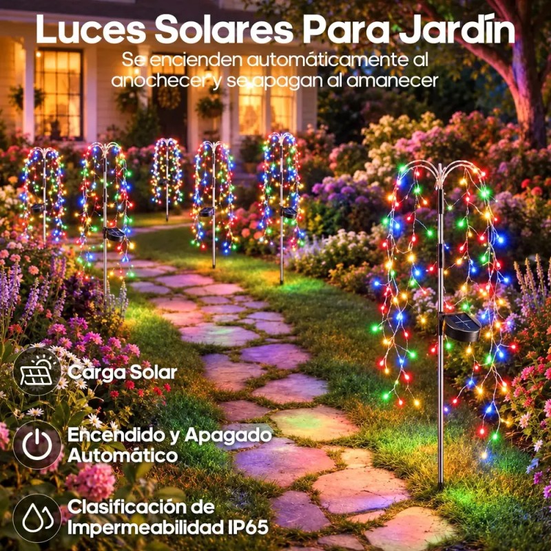 Goodea - 2 luces de decoración solar al aire libre