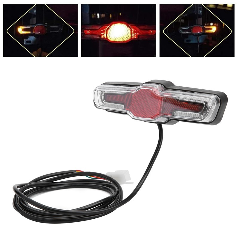 Electric Bicycle Rear Light 5LEDs ABS 36V/48V/60V for Hub Motor