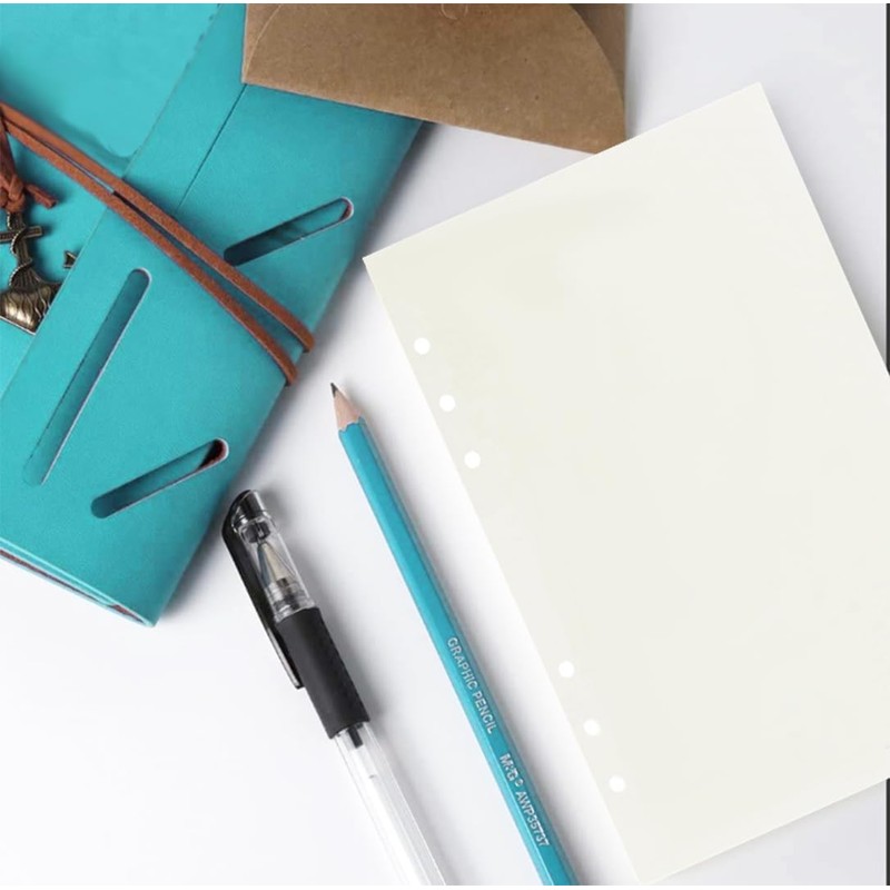 180 Sheets A6 Refill Paper Lined, BetterJonny Refillable Refill Paper