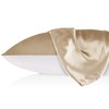 LILYSILK 19 Momme Silk Pillowcase Mulberry Silk Plain Cotton with