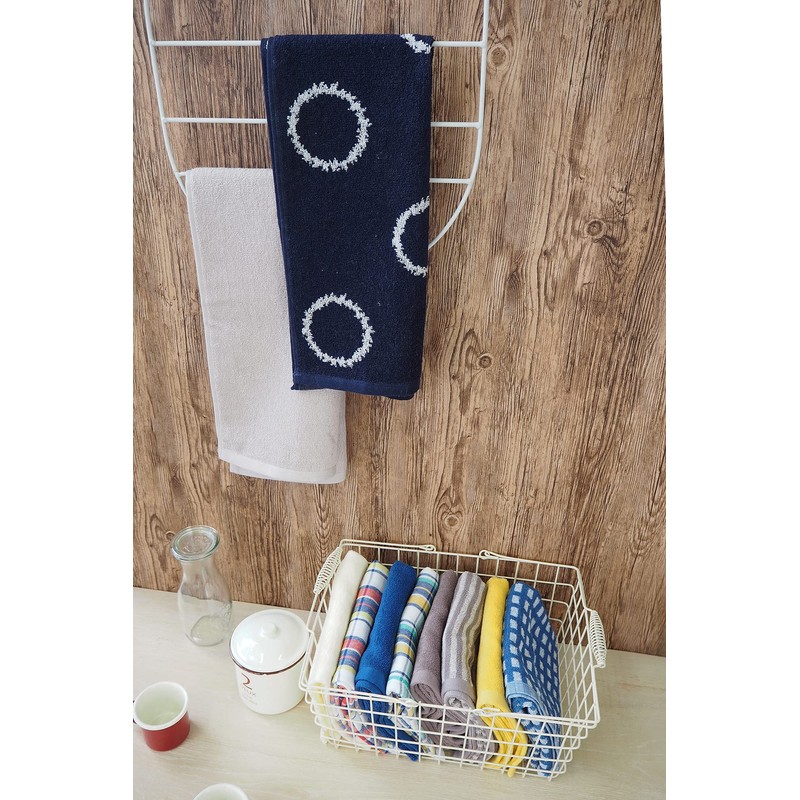 Kosugizen Face Towels, Coordi Hours, Dot & Color, 13.4 x
