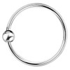 Willys Jewellery Piercing Ring 925 Sterling Silver Thin Hoop Ear