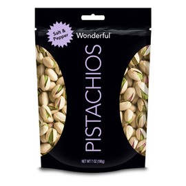 Wonderful Pistachios, Salt and Pepper Flavored Nuts, 7 Ounce Resealable Pouch