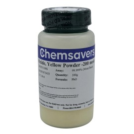 Chemsavers Lead(II) Oxide, Yellow Powder -200 mesh, 99.999% (Metals Basis), 25g