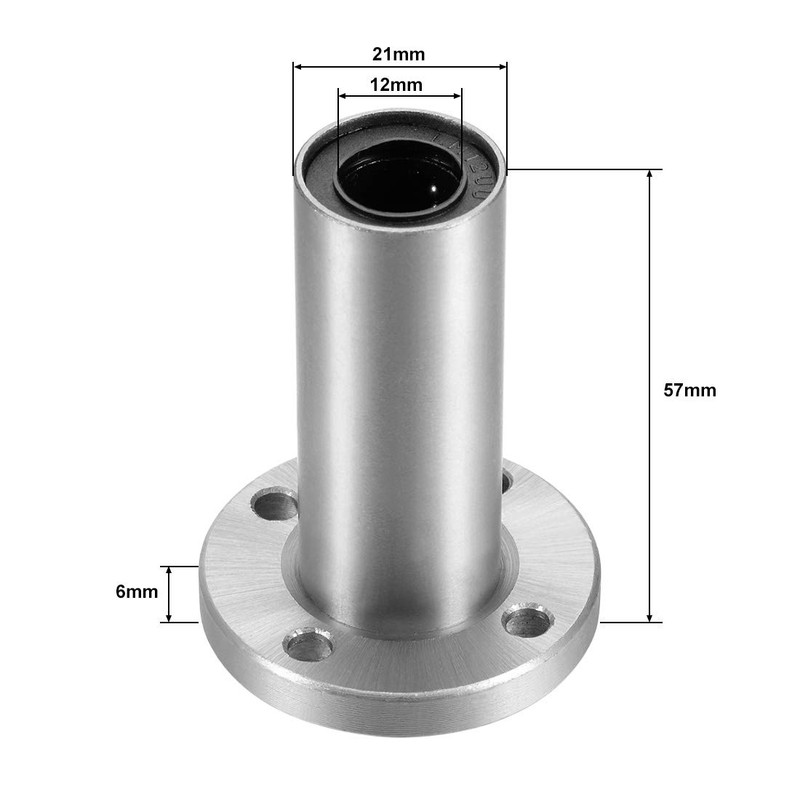 sourcing map LM12UU Linear Ball Bearings with Extra Long Round