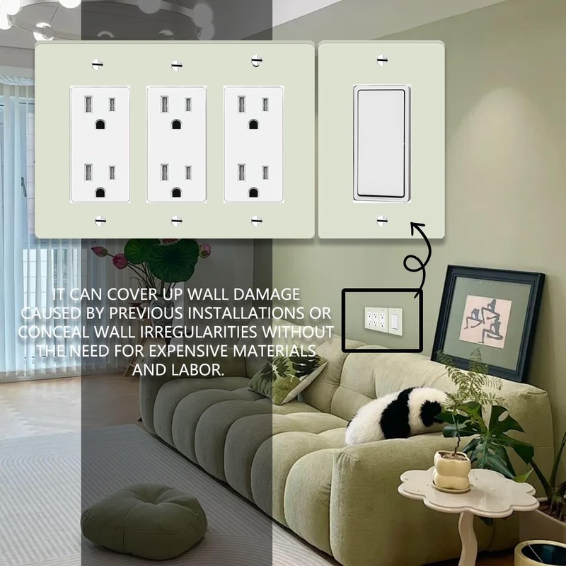 1 Pcs Glow Covers Switch Plates And Outlet Covers Light