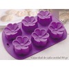Molde de Silicon en forma de Flor 6 Petalos -