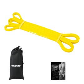 WIKDAY Resistance Bands for Working Out, Exercise Bands, Workout Bands, Pull Up Assistance Bands for Body Stretching Training Physical Therapy Muscle Training for Men & Women Yellow (10-25 lbs)