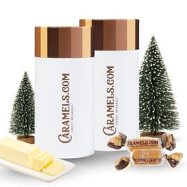 Caramels.com | Butterscotch and Butter Rum Caramels | Soft Caramel | Duo Pack | Individually Wrapped | Ideal Assorted Gift For Family and Parties