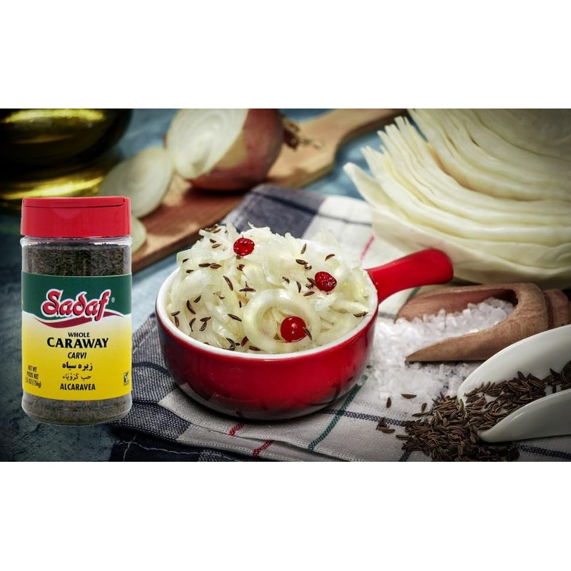Sadaf Whole Caraway Seeds - Whole Caraway for Cooking &