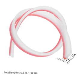 Operitacx wasserdichter Streifen Duschabdichtungsstreifen selbstklebender Wasserhaltestreifen Dichtungsband aus Silikon Duschtür-Dichtungsstreifen Toilettenzubehör Kieselgel Transparent