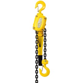 Heavy Duty 3/4 Ton 1650LBS Capacity Lever Chain Hoist with 10 FT Chain Ratchet Lever Chain Block Hoist Lift PuColor: as Pic Color