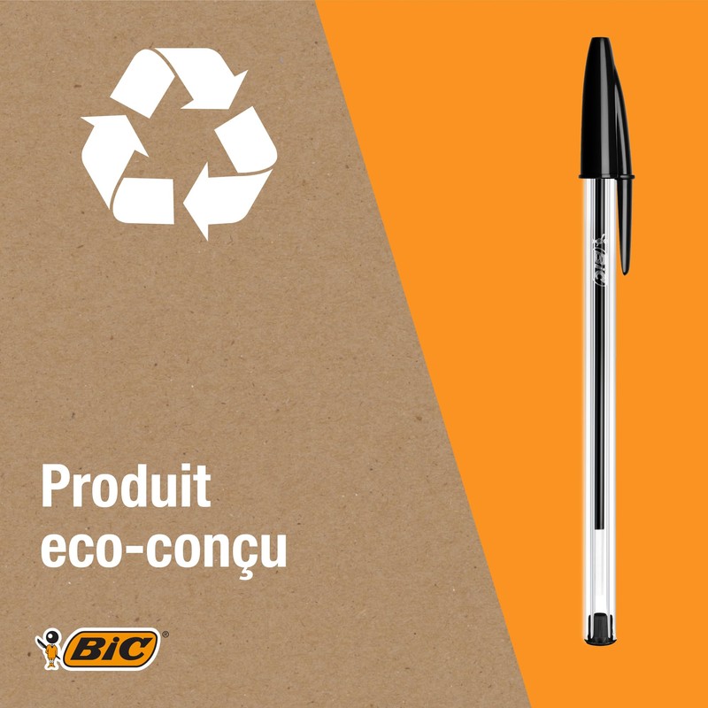 BIC Cristal Original Ballpoint Pen Medium Point (1.00mm) Assorted Ink