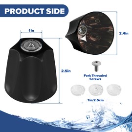 RAWILL Shower Knob Replacement for Price/Pfister Verve Tub Shower- Faucet Handles with 3 Piece Hot/Cold/Diverter Handles