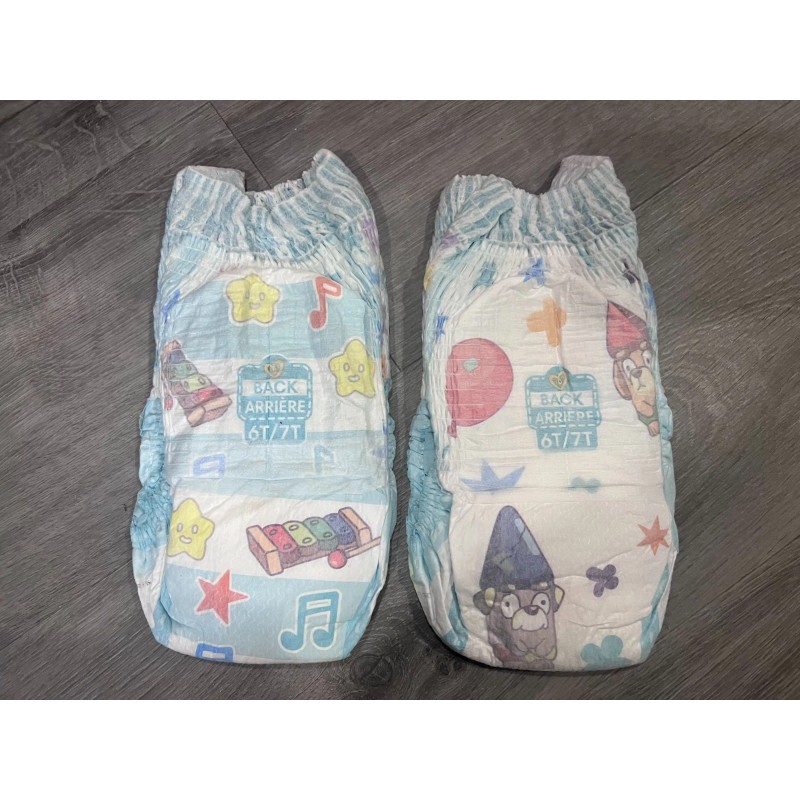 Luvs New Bluey diaper pullup sample lot, Luvs size 8,