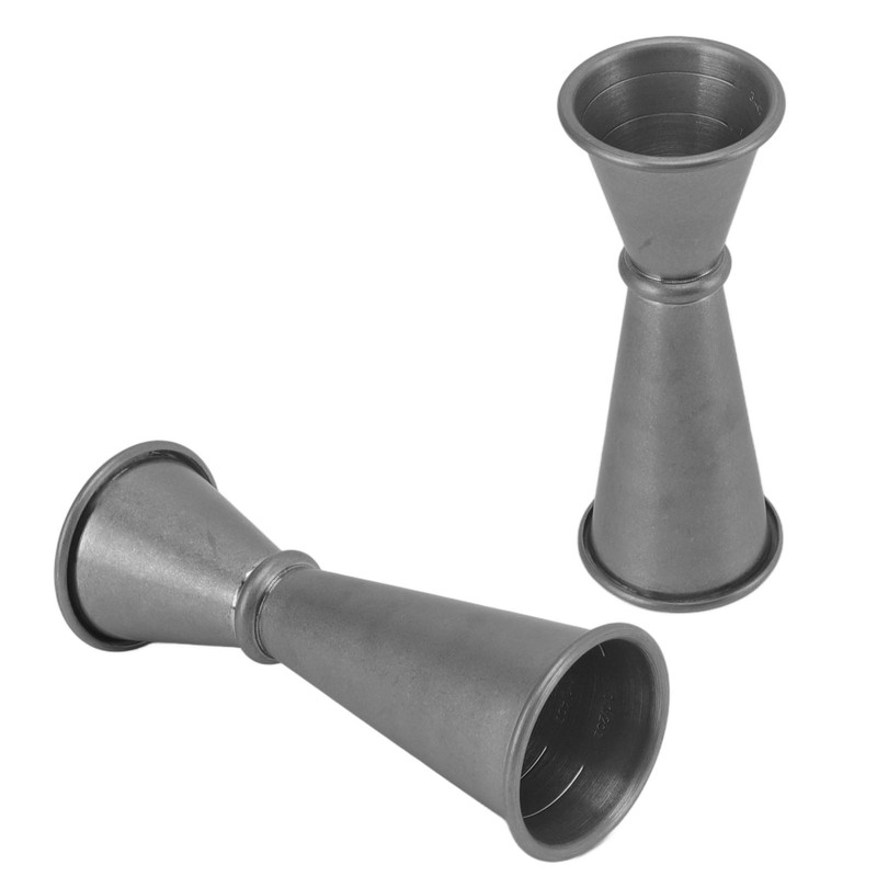 Double Cocktail Jigger 304 Stainless Steel Roll Hem Bar Measuring