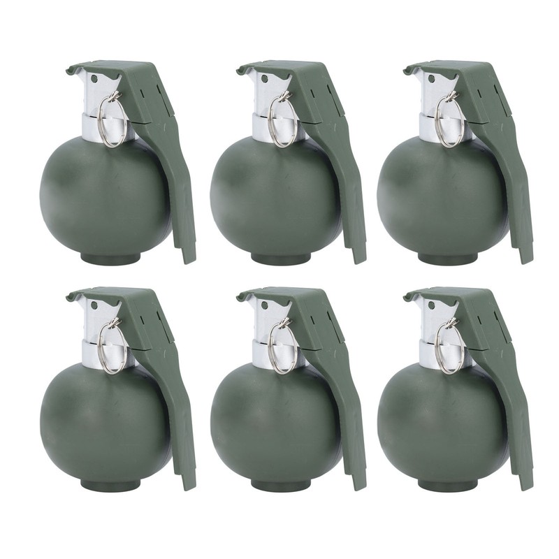 6PCS Kids Hand Grenades Toy with Realistic Sound Light Effect