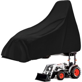 Waterproof Tractors Cover Fit Most Campact Utility Tractors with 60-100 HP, 600D Oxford Cloth Tractors Cover for Snow Rain Dust Protection, 185 L x 78 W x 98 H in