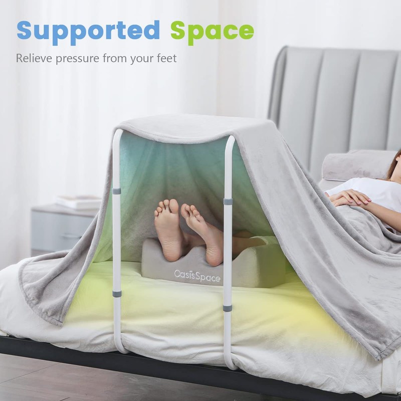 OasisSpace Blanket Lifter for Feet - Bed Cradle for Feet,