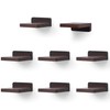 PHOENANCEE Small Floating Shelves for Wall, Set of 8, Wooden