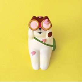 Decore concombre ZSA-16556R Sakura Observation Cat Approx. 11.0 x 14.6 x 17.4 x 17.4 inches (28 x 37 x 44 cm)