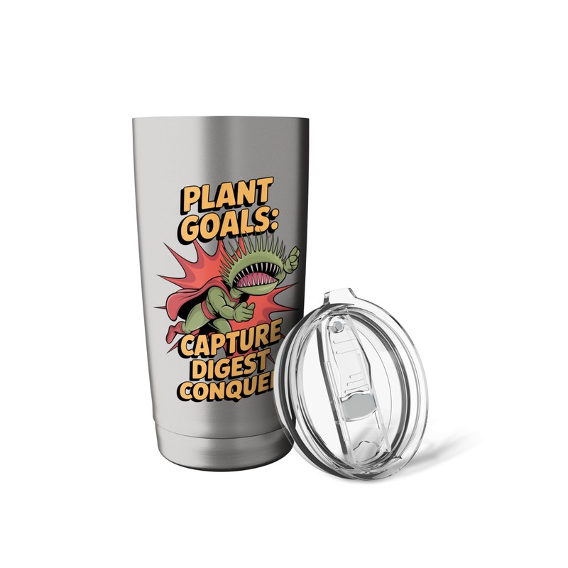 Capture Digest Conquer Carnivorous Plant Enthusiast Stainless Steel Insulated Tumbler