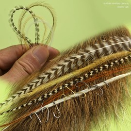 YAZHIDA Fly Fishing Fly Fishing Set Dry Fly Wet Nymph One Mini Fly Box (Wally Wing)