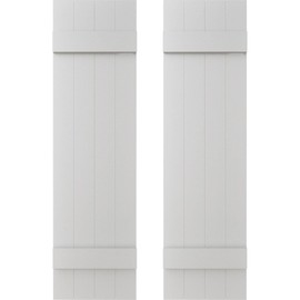 Builders Edge 14"W x 27"H Shutters (Per Pair), 001 - White
