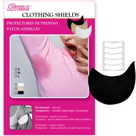Braza Clothing Shields - Reusable Armpit Sweat Pads with 5 Pairs of Adhesive Strips - Washable Underarm Sweat Pads for Women