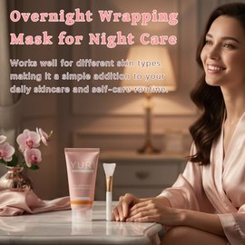 YURI Collagen Mask, Collagen Night Wrapping Mask, Collagen Overnight Glass Skin Peel Off Face Mask, Elasticity & Hydration Care, Restored Balance & On