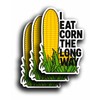 I Eat Corn The Long Way Sticker/Vinyl Decal – Funny