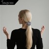SXQLYH Haargummis übergroß Scrunchies Satin für Damen,Zopfgummi,Dreidimensionales Styling-Haargummi Weich Elastisch,Damen