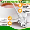 12Pcs Heart Shaped Tea Infuser, Tea Strainers for Loose Leaf