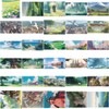 Japanese Anime Scenery Stickers 62pcs Beautiful Cute Natural Scenery Decal