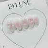 Mongle Cheek Handmade Nail Tips Nail Tips - Almond /
