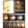 Battery Powered Wall Sconce Lights Set of Two: Gold Rechargeable