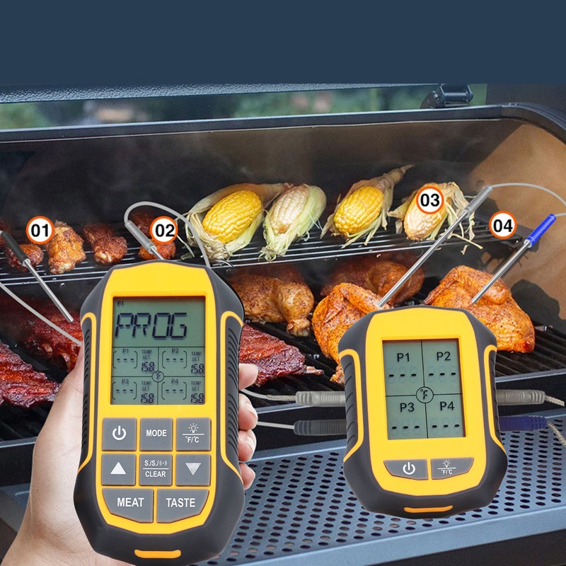 Digital Cooking BBQ Thermometer ABS Wireless Oven Food Smoker Thermometer