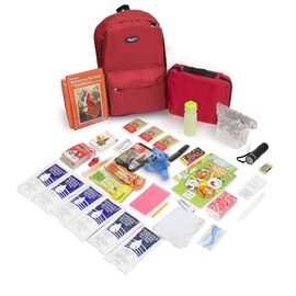 Emergency Zone - Keep-Me-Safe Children's Deluxe 72-Hr Emergency Survival Kit - Red
